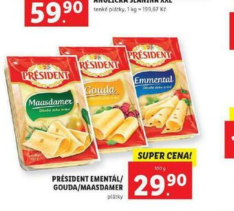 Lidl Président ementál nabídka