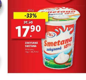 Lidl Zakysaná smetana nabídka