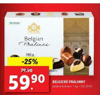 Lidl Belgické pralinky nabídka