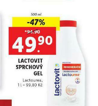 Lidl Lactovit sprchový gel nabídka