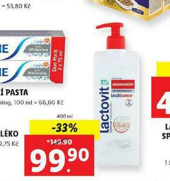Lidl Lactovit tělové mléko nabídka