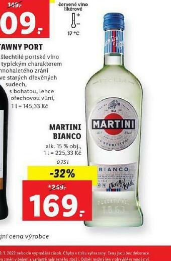 Lidl Martini bianco nabídka