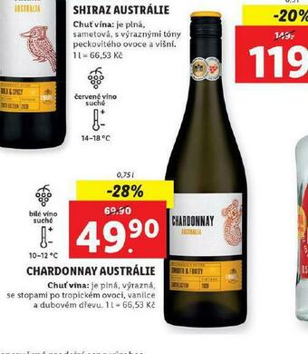 Lidl Chardonnay austrálie nabídka