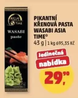 Penny Market Pikantní křenová pasta wasabi asia time nabídka