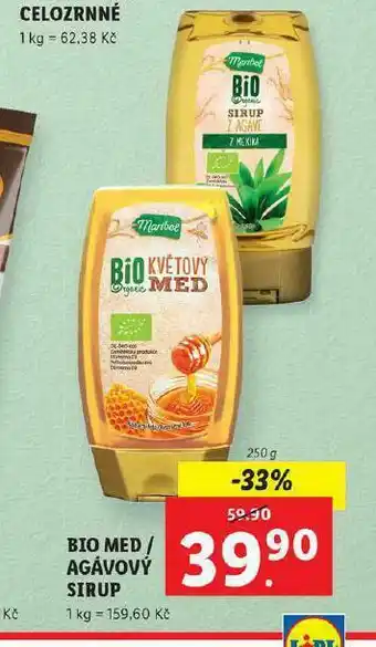 Lidl Agávový sirup nabídka
