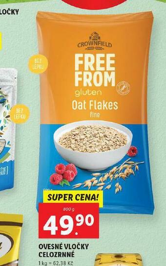 Lidl Ovesné vločky celozrnné nabídka
