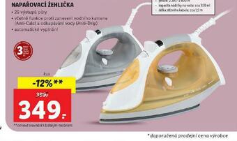 Lidl Napařovací žehlička nabídka