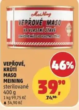 Penny Market Meining vepřové, krůtí maso Meining nabídka