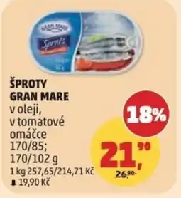 Penny Market Šproty Gran Mare nabídka