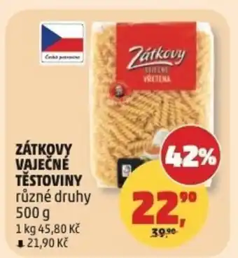Penny Market Zátkovy vaječné těstoviny nabídka