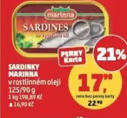Penny Market Sardinky Marinna nabídka