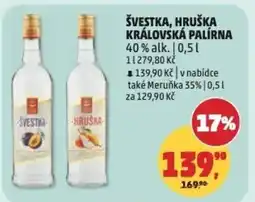 Penny Market Švestka, Hruška Královská palírna nabídka