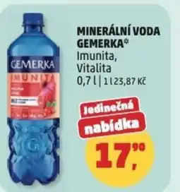 Penny Market Minerální voda Gemerka nabídka