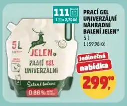 Penny Market Prací geļ univerzální náhradní balení Jelen nabídka