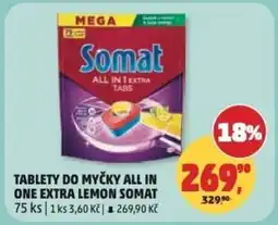 Penny Market Tablety do myčky all in one extra lemon Somat nabídka