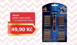 Teta 4ward pánský holicí strojek + 20 náhradních hlavic nabídka