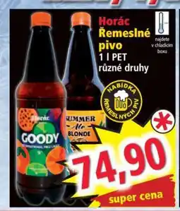 Norma Horác Řemeslné pivo nabídka
