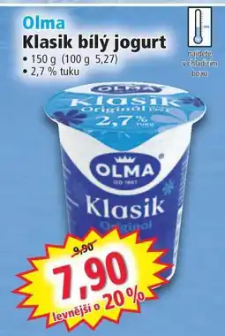 Norma Olma Klasik bílý jogurt nabídka