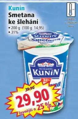Norma Kunín Smetana ke šlehání nabídka