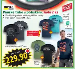 Norma Pánské triko s potiskem, sada 2 ks nabídka