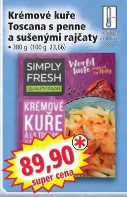 Norma Krémové kuře Toscana s penne a sušenými rajčaty nabídka