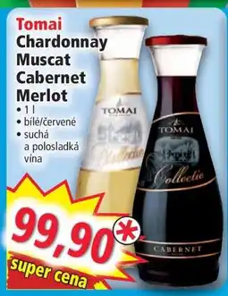Norma Tomai Chardonnay Muscat Cabernet Merlot nabídka