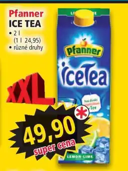 Norma Pfanner Ice tea nabídka