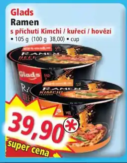 Norma Glads Ramen nabídka