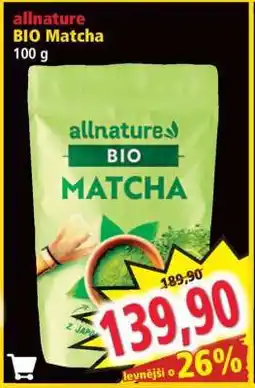 Norma Allnature BIO Matcha nabídka