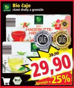 Norma BIO Čaje nabídka
