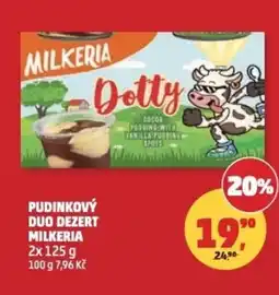 Penny Market Pudinkový duo dezert Milkeria nabídka