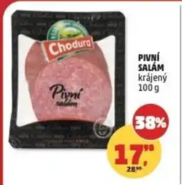 Penny Market Chodura Pivní salám nabídka