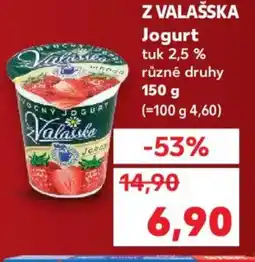 Kaufland Z VALAŠSKA Jogurt nabídka