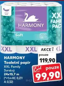 Kaufland HARMONY Toaletní papír nabídka