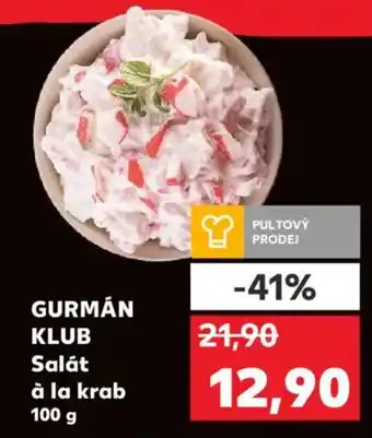 Kaufland GURMÁN KLUB Salát à la krab nabídka