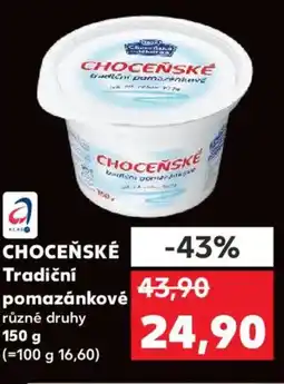 Kaufland CHOCEŇSKÉ Tradiční pomazánkové nabídka