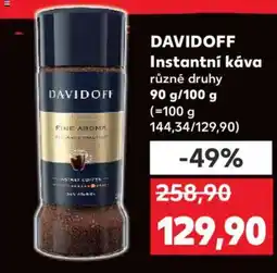 Kaufland DAVIDOFF Instantní káva nabídka