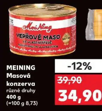 Kaufland MEINING Masová konzerva nabídka