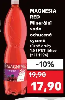 Kaufland MAGNESIA RED Minerální voda ochucená sycená nabídka