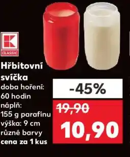 Kaufland Hřbitovní svíčka nabídka