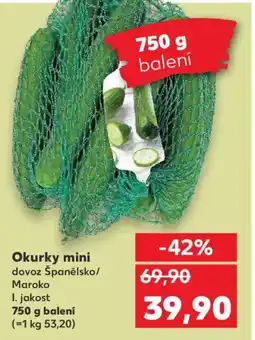 Kaufland Okurky mini nabídka