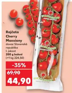 Kaufland Rajčata Cherry Maxxiany nabídka