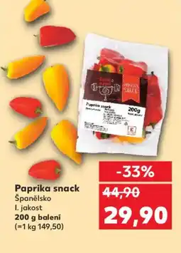 Kaufland Paprika snack nabídka