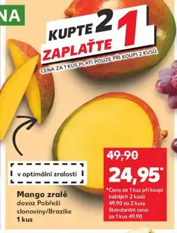 Kaufland Mango zralé nabídka