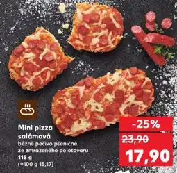 Kaufland Mini pizza salámová nabídka