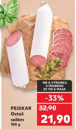 Kaufland PEJSKAR Ostaš salám nabídka