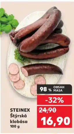 Kaufland STEINEX Štýrská klobása nabídka