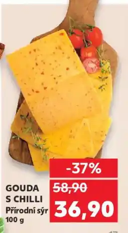 Kaufland Gouda s chilli Přírodní sýr nabídka