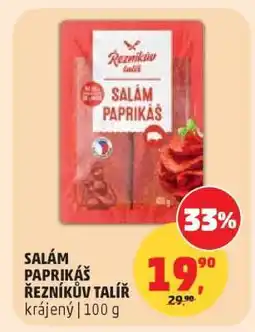 Penny Market SALÁM PAPRIKÁŠ ŘEZNÍKŮV TALÍŘ nabídka