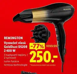 Lidl REMINGTON Vysoušeč vlasů GoldDust D5208 2400 W nabídka